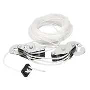 180kg Loading Cargo Lifting Pulley 20M Long Rope Winch Hoist Max Height 3M