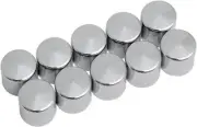 DS 3/8" Hex Bolt/Nut Covers .620 Height Chrome 10-Pack