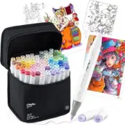 Ohuhu Marker Pens pastel 80 Colors +1 Japan Traditional Colors Brush Bold / Fine