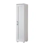 Nova Single Door Tall Cupboard Storage Cabinet - White