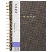Otto A5 The Dot Journal Spiral 240 Page Black