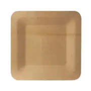 Papstar 10 Plate Bamboo Pure Angular