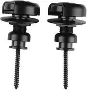 Snblzhef 2Pcs Guitar Strap Locks Button Locks Security Retainer Anti-Rust Metal Strap Buttons Retainer for Electric Guitar Bass,A