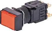 4PST Alternate Red Illuminated Solder Tail Pushbutton Switch