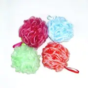 4 Pieces Loofah Bath Shower Sponge Back Scrubber,Mix Colors