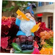 Funny Garden Gnomes Outdoor, Solar Gnomes with Led Lights Decor for Outside,