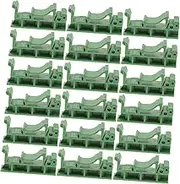 OKUMEYR 20pcs Rail Mounting Adapter Nylon Sturdy Mounting Clips for DIY Electrical Kit