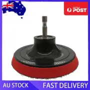 2PCS 4In Hook And Loop Buffing Pad Backing Pad With M10 Drill Adapter 6.35mm Hex