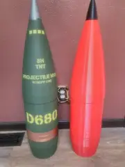 203mm D680 M106 HE TNT Artillery Howitzer Shell Whiskey Stash - Life Size!