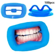 100pcs Dental Teeth Whitening Mouth Prop Opener Cheek Retractor Props Silicone