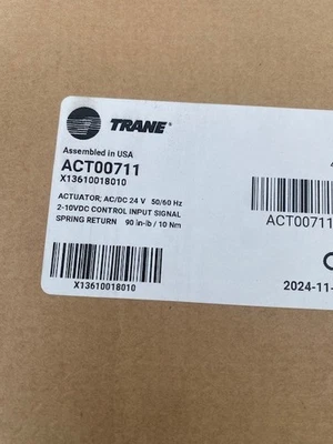 TRANE 24V S/R Damper Actuator, 2/10 VDC, ACT00711