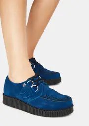 [T.U.K.] Blue Suede Viva Mondo Creepers