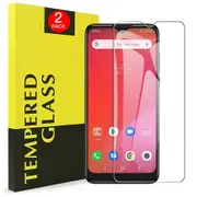 [2 PACK] Telstra Evoke Pro 2 Screen Protector Tempered Glass Screen Protector Guard (Clear) - Case Friendly