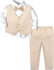 [A&J DESIGN] Baby Boys Tuxedo Romper Jacket Sets