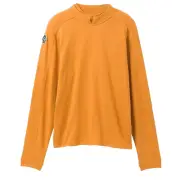 PrAna Mens XS Sweatshirt Sharkbite Solstice Unisex Mustard Yellow NWT