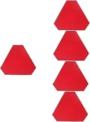 Gatuida Pcs Reflective Triangle Sign for Slow Moving Vehicles Caution Sign Safety Triangle for Golf Carts and Road Construction