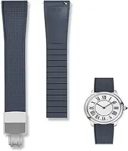[LDDAL] FKM Rubber Watch Band and Auto-Lock Folding Buckle,Compatible with OmegaXSwatch Moonswatch Speedmaster/Rolex/SEIKO Men Women 20 22mm Watch Strap Replacement