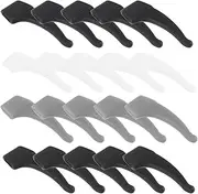 Kisangel Glasses Ear Grip Silicone Non-Slip Eyeglass Ear Clips Eyeglasses Temple Holder Sleeve Retainer for Sports Eyeglasses