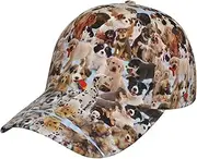 [Torong] Cute Pet Dogs Printed Sport Hat,Adjustable Fashion Quality Hat,Outdoor Hat,Dad-Hat,Unisex Graphic Baseball Cap
