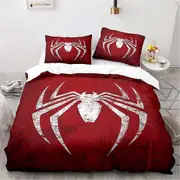 c67 Spiderman Cover Quilt Marvel Cartoon Duvet Printing Home Breathable Boys Childrens Bedding Custom Made Set Kingreathable Bedding ee67