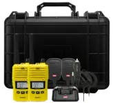 GME TX6165YTP 5/1 WATT UHF CB HANDHELD RADIO INC ACC - TWIN PACK - YELLOW