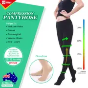 Compression Pantyhose Closed Toe Women Nurse Support Medical Thrombus Stockings