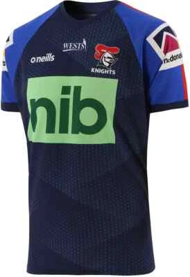 Newcastle Knights NRL Mens Navy Training T-Shirt Sizes S-7XL BNWT