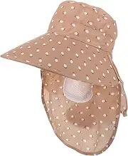 [Ipetboom] Sun Hat Neck Hood Lightweight Breathable Grey for Face Neck Protection
