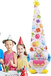 Gnome Plush | Cute Birthday Gnome Decoration,Birthday Decorations for Home for Kids Home Birthday Ornaments for Living Room Table Decor Spring