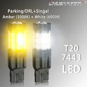 7443 LED Strobe Flashing Blinking Brake Tail Light Parking Safety Warning Bulbs (for: Honda Civic)