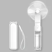 ve ilador de mano, ve ilador plegable portátil con banco de energía, ve ilador de bolsillo pequeño recargable por USB, ve ilador personal a pilas con 3 velocidades para mujeres, viajes al e última