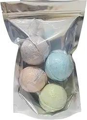 Little Brown Goose Bath Bomb Big Bomber Bag. Luxurious Bath Bombs for all ages - 4x Jumbo bath bombs kids & adults will love. Beautifully scented bath bomb set made with natural ingredients - 770 Gram