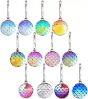 12 Pcs Bling Zipper Pull Charms, Zipper Pulls , Zipper Tab Mend Fixer Handle Ext