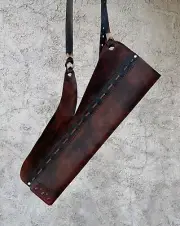 Archery Handmade Leather side Arrow Quiver African Egyptian Nubian Warrior Hunt