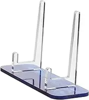Acrylic Plate Display Stand for Photos Small Easel Card Holder Stable Tabletop Sign Rack Multifunctional Design for Organizing Cards Plaques and Signs