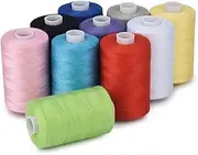 Sewing Thread Sewing Machine Thread 40S/2 Sewing Thread for Sewing Quilting Hand Sewing Thread Rasant Sewing Thread (Size : 10 Popular Colors)
