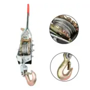 2 Ton Dual Gear Power Puller High Quality Hand Power With W/2 Hooks Steel Cable