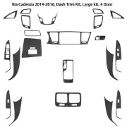 Carbon Fiber Interior Full Sets Cover Trim Kit For KIA Cadenza 2014-2016 (for: Kia)