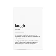 Dictionary Definition "Laugh" Bedroom Wall Art