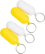 POPETPOP 4Pcs Floating Keychain Durable Boat Key Holder for Water Sports Water Resistant Prevent Key Loss for Boating Surfing Fishing Outdoor Activities