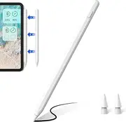 iPad Pencil 2nd Generation with Magnetic & USB Charging, Stylus Pen for iPad with Palm Rejection, Compatible with iPad 10/9/8/7/6, iPad Mini 6/5, iPad Air 5/4/3, iPad Pro 11", iPad Pro 12.9" 6/5/4/3