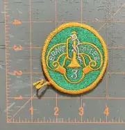 Embroidered Uniform Patch, Brave Rifles 3, Bugle, Cavalry