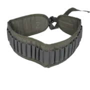 Shotgun Shooter’s Bag Ammo Pouch 30 Shells Green Canvas Belt Cartridge Holder