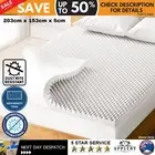 Bedding Mattress Topper Egg Crate Foam Toppers Bed Protector Underlay Queen