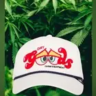 Goorin Bros The Farm Red Eyes Dry Goods Bud STAY UP 420 White Canvas Hat New Ojo