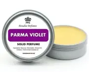 Parma Violet Natural Solid Perfume by Paradise Perfumes Fragrance Balm 30ml