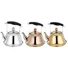 Household Whistling Kettle Hiking Teapot Coffee Tea Kettle for Gas Induction