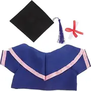 HOLIDYOYO Bear Doll Cosplay Graduation Gown Plush Bear Animal Cap 30cm Doll Suit Party Dress up Outfit