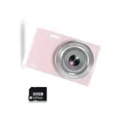 Kids Digital Camera | 1080P w/ 32GB Card Vlogging Camera w/ 16X Zoom | 44MP