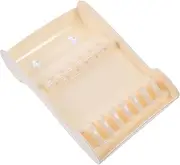 LOLIPPYY Convenient Hair Scissors Storage Stand Case for Salon Tools Practical Hairdresser Organizer for Combs and Clips Durable White Design for Daily Use